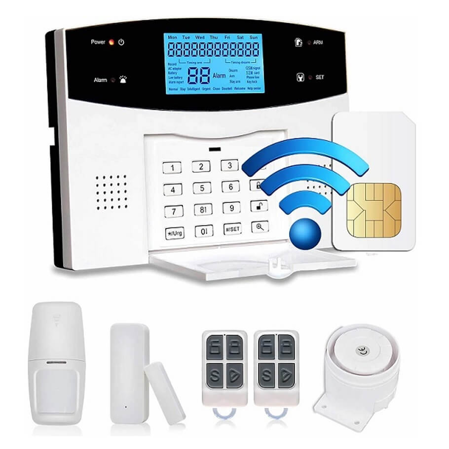 Bộ báo động chống trộm qua Wifi + Sim SmartZ GP05W